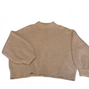 NAADAM Cozy Turtleneck Sweater in Beige